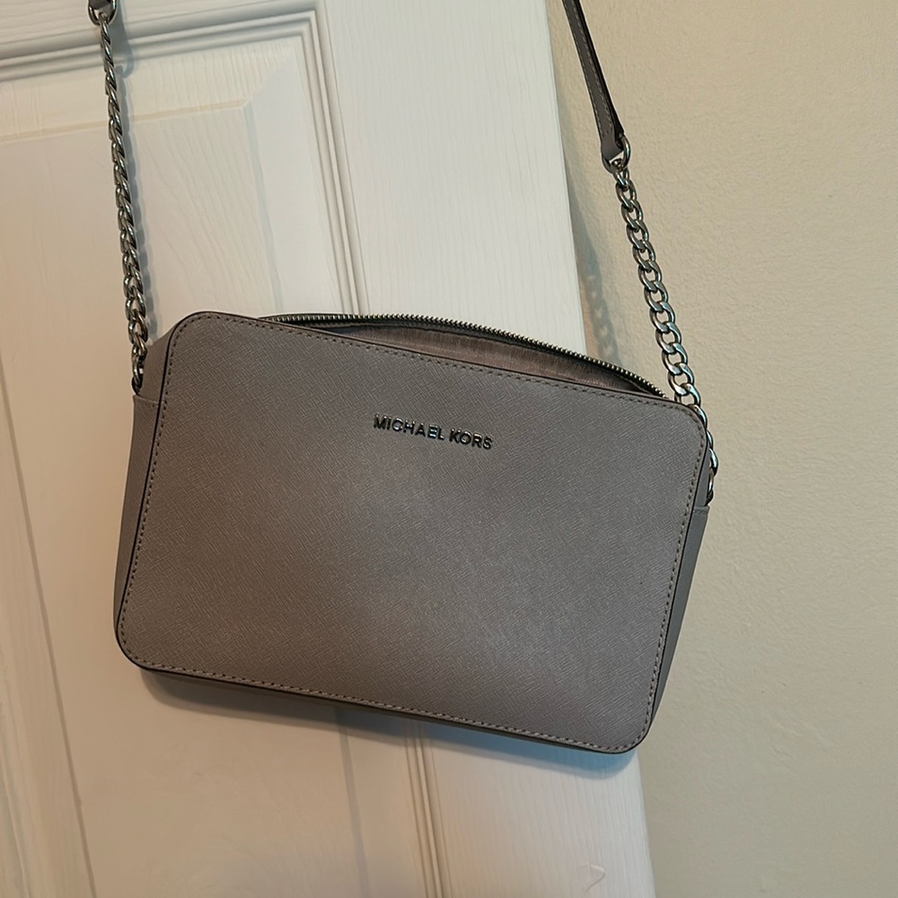 Authentic Michael Kors Jet Set Large Saffiano Leather Crossbody